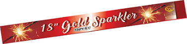 Gemstone Sparklers - 18” Gold 5 Pack